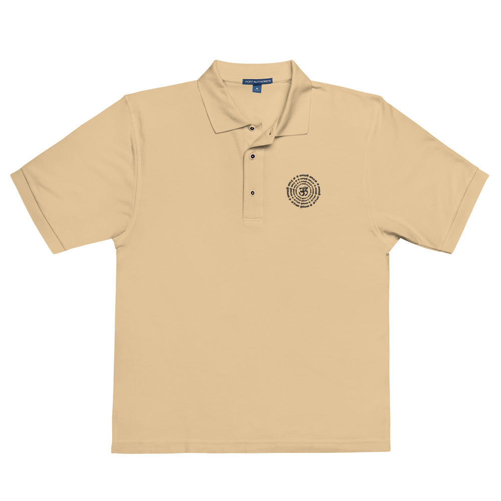 Men's Premium Polo - Aum Gam Ganapataye Namaha